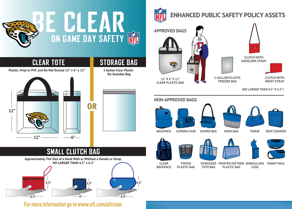 NFL Stadium Game Day Bag Policy