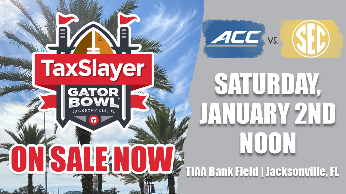 Get Ready for the TaxSlayer Gator Bowl!  TaxSlayerGatorBowl.com